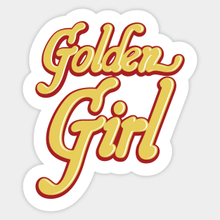 San Francisco Football Golden Girl Sticker